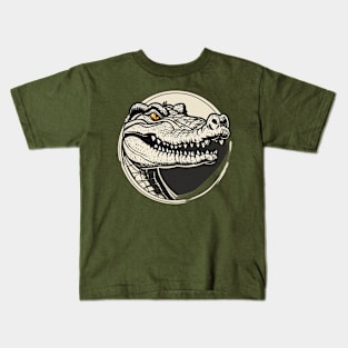 Crocodile Art Kids T-Shirt